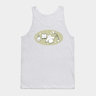 Winter weather snow lover cartoon illustration Tank Top